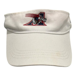 Montreal Alouettes VIA Rail Canada Hat Visor Strap Back Mens White Adjustable